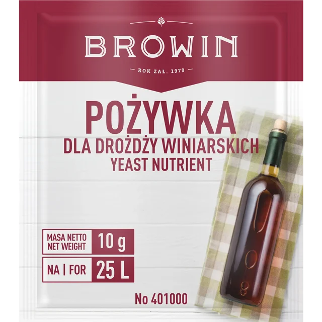 Pożywka dla drożdży winiarskich 10g Browin