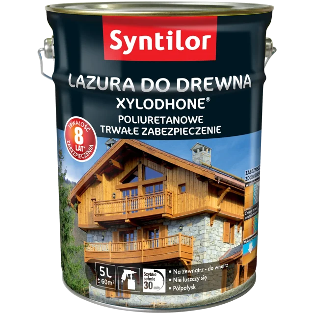 Lazura do drewna XYLODHONE HP 5 l Mahoń drewno egzotyczne SYNTILOR