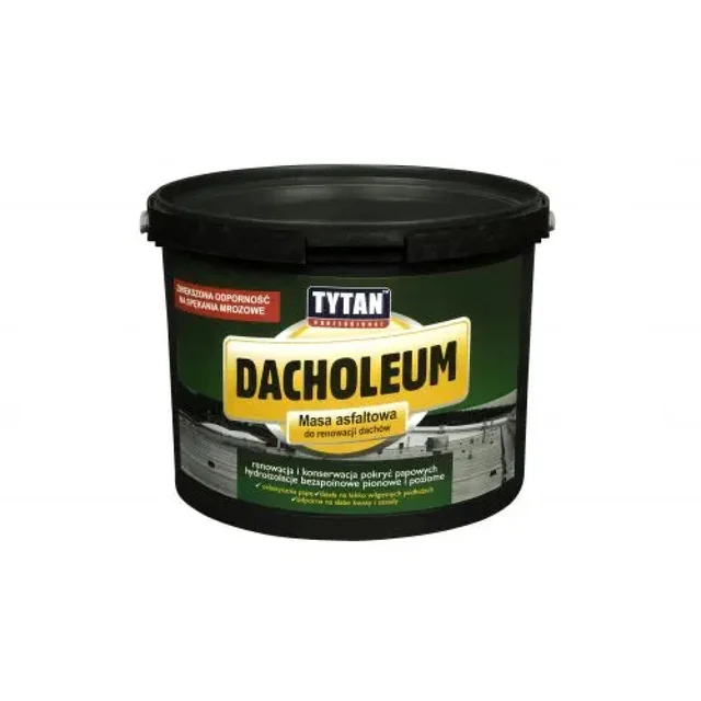 Masa asfaltowa do renowacji dachów Dacholeum 18 kg Tytan Professional