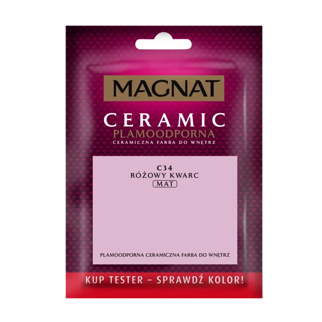 Tester farby Magnat Ceramic Różowy kwarc 30 ml