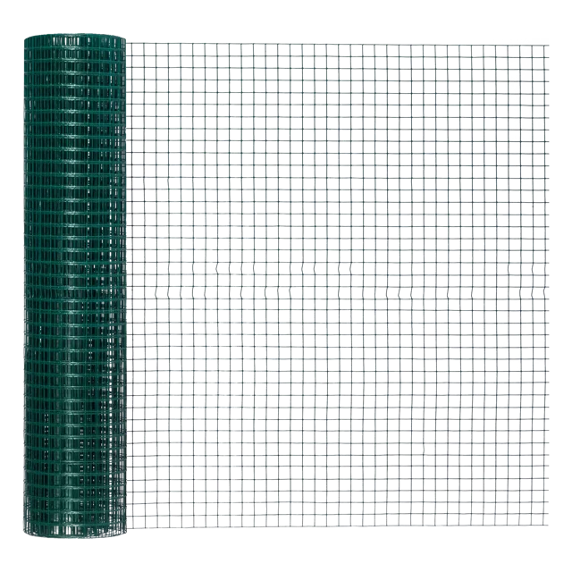 Siatka hodowlana zgrzewana 1x5 m zielona