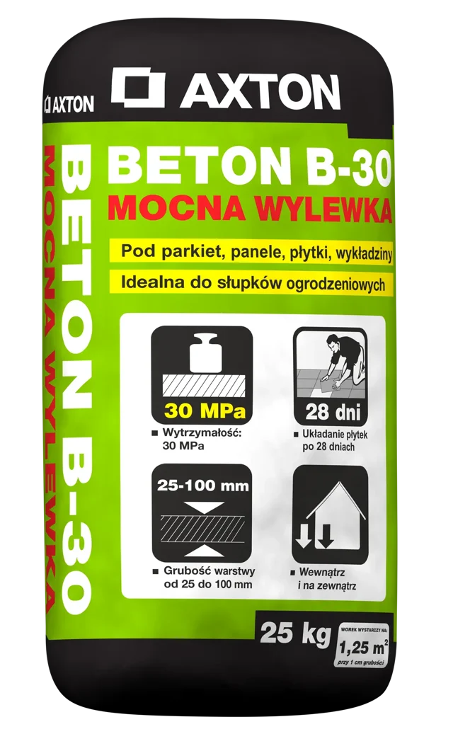 Podkład podłogowy Beton B-30 25 kg Axton