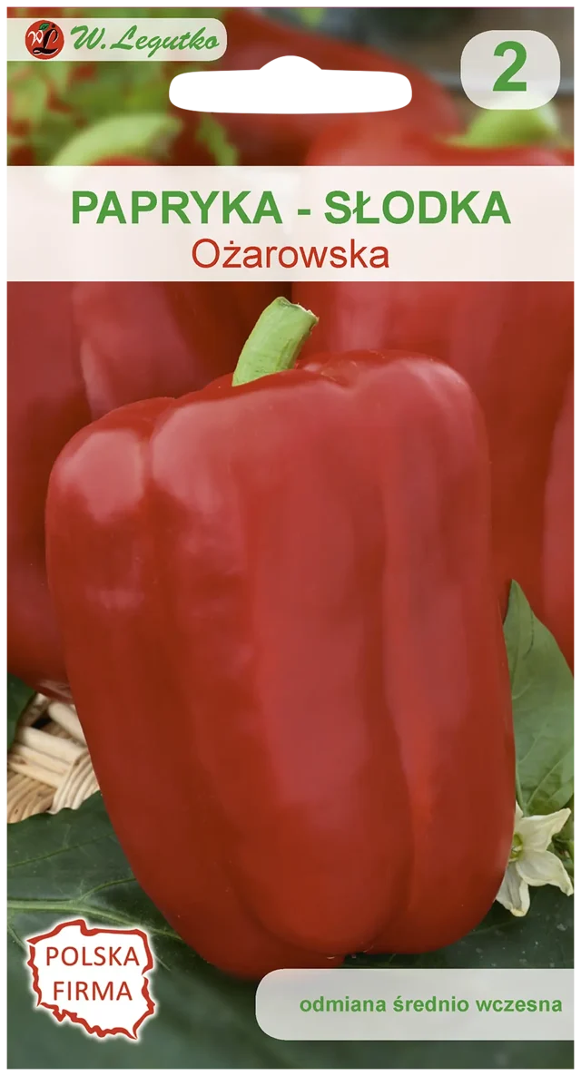 Papryka słodka gruntowa Ożarowska nasiona W. Legutko