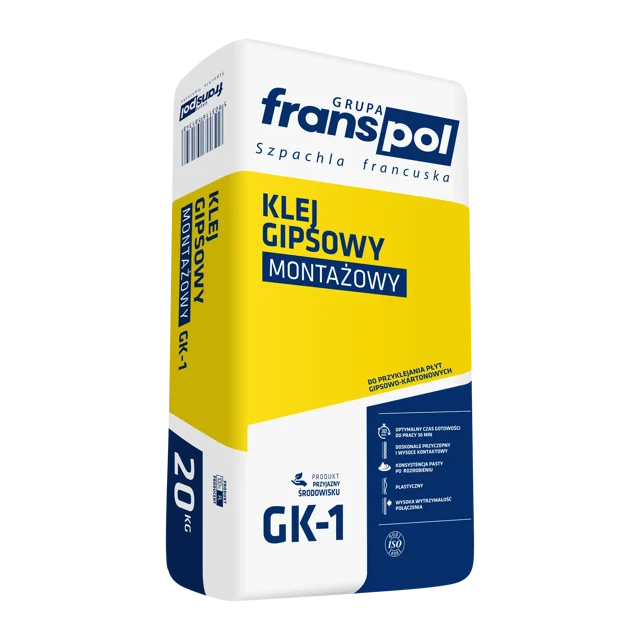 Klej gipsowy GK-1 20 kg Franspol