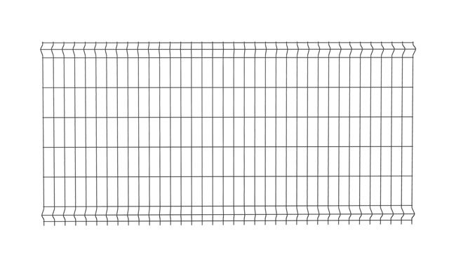 Panel ogrodzeniowy Vera 3D 123x250 cm czarny Wiśniowski