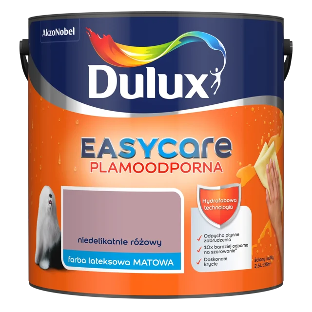 Farba Dulux Easycare Niedelikatnie różowy 2.5 l