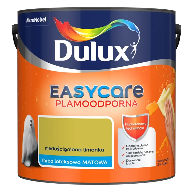 Farba Dulux Easycare Niedościgniona limonka 2.5 l