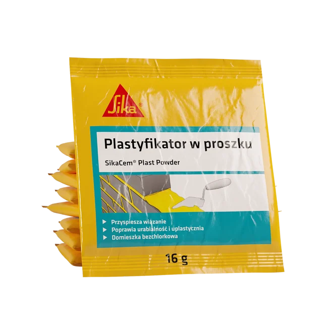 Plastyfikator do zapraw murarskich i tynkarskich Sikacem Plast Powder 16 g Sika