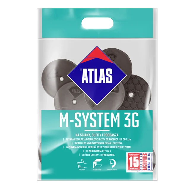 Zestaw łączników do montażu płyt g-k M-SYSTEM 3G L150 Atlas