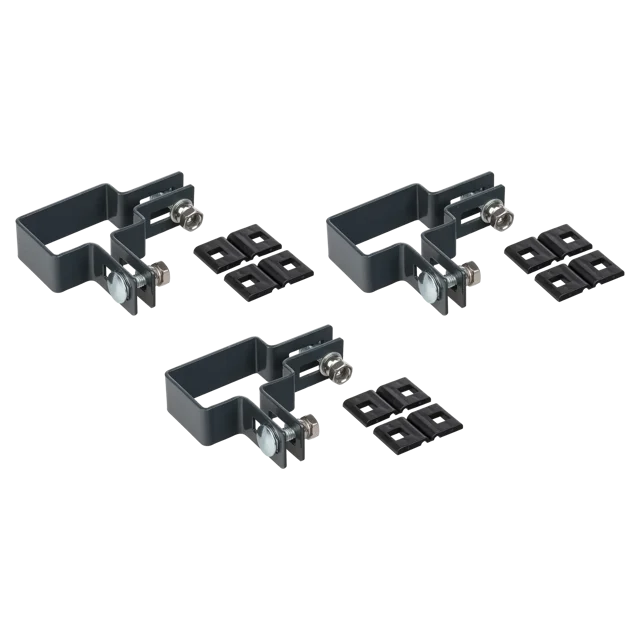 Obejma narożna 40x60 mm 3szt. antracytowa