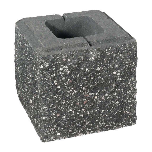 Pustak ścienno-cokołowy 20x19.5x19 cm 3stronnie łupany Galaxy Ziel-Bruk