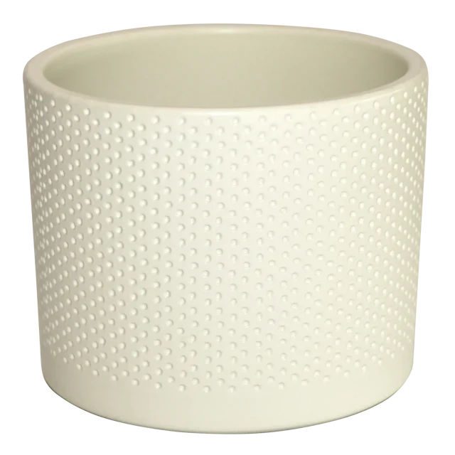 Osłonka ceramiczna 15 cm waniliowa WALEC