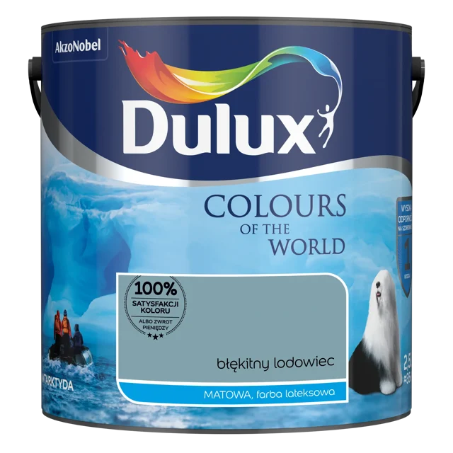 Farba Dulux Kolory świata Błękitny lodowiec 2.5 l