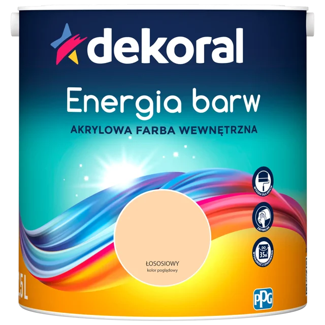 Farba Dekoral Energia barw Łososiowy 2.5 l