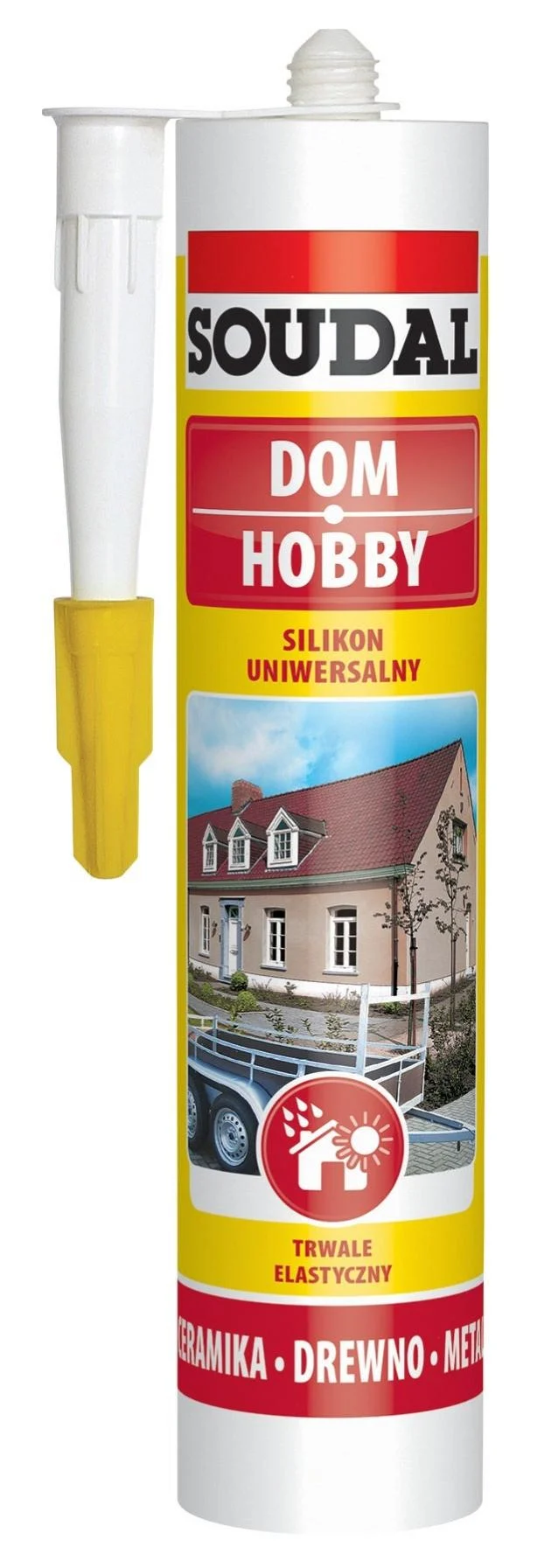 Silikon uniwersalny 280 ml Czarny Soudal