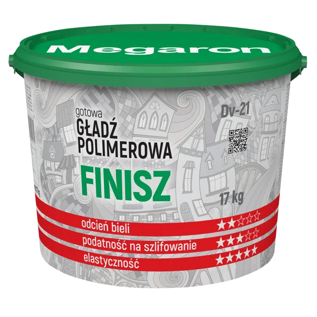 Gotowa gładź polimerowa FINISZ 17 kg MEGARON