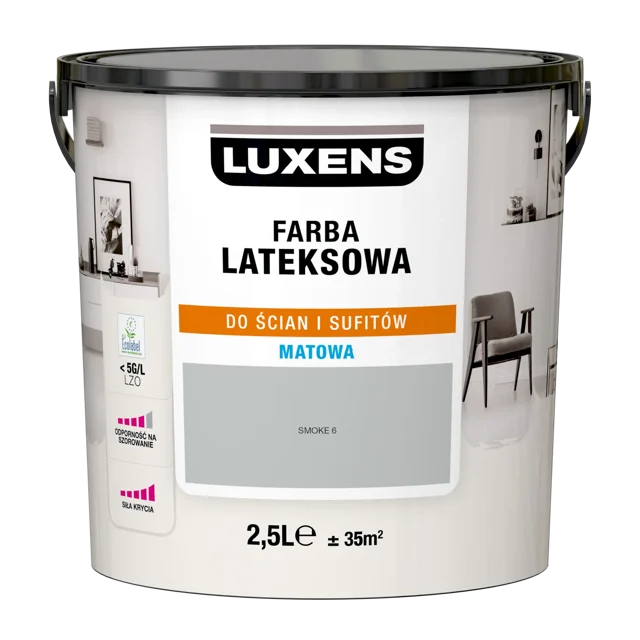 Farba Luxens Lateksowa Smoke 6 2.5 l