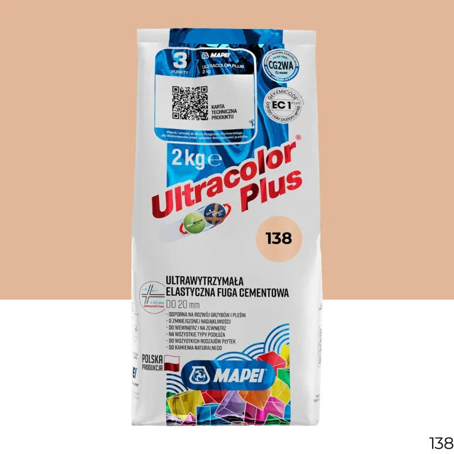 Fuga Ultracolor 138 MIGDALOWY 2 kg Mapei