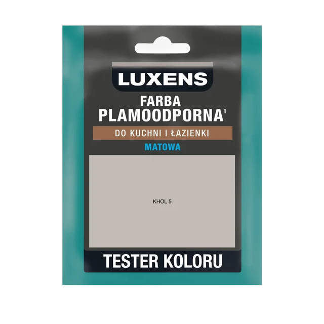 Tester farby Luxens Plamoodporna do kuchni i łazienki Khol 5 25 ml