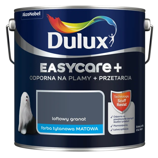 Farba Dulux Easycare+ Loftowy granat 2.5 l