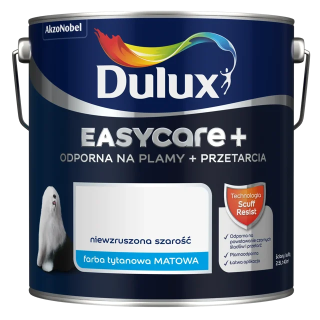 Farba Dulux Easycare+ Niewzruszona szarość 2.5 l