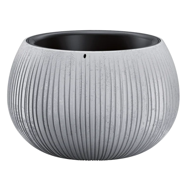 Donica betonowa Beton Bowl śr.24cm plastikowa szara