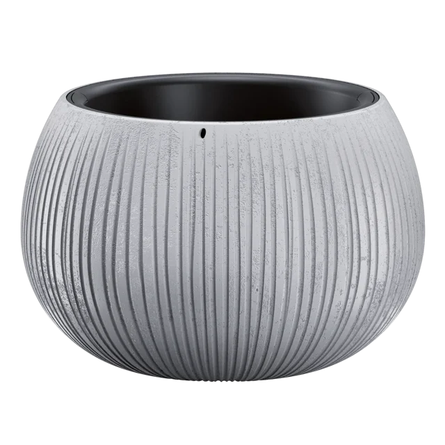 Donica betonowa Beton Bowl śr.29cm plastikowa szara