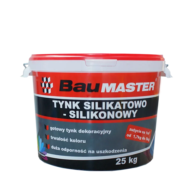 Tynk silikatowo-silikonowy K741 25 kg Baumaster