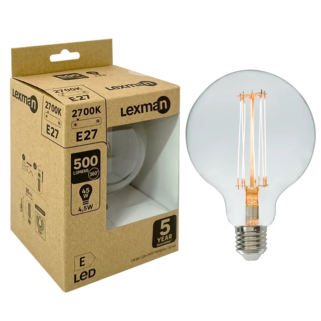 Żarówka LED E27 7,8 W = 45 W 500 lm Ciepła biel Lexman