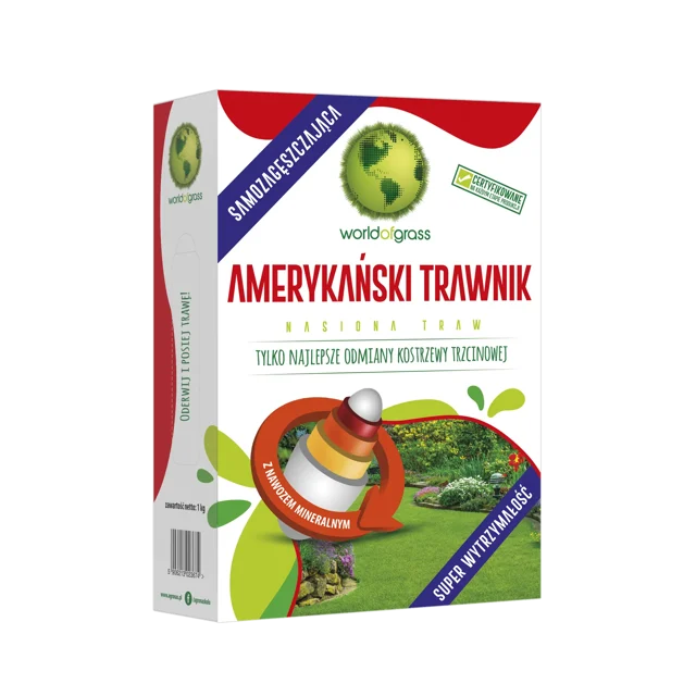 Nasiona trawy na tereny sportowe 1kg samozagęszczjąca World of grass