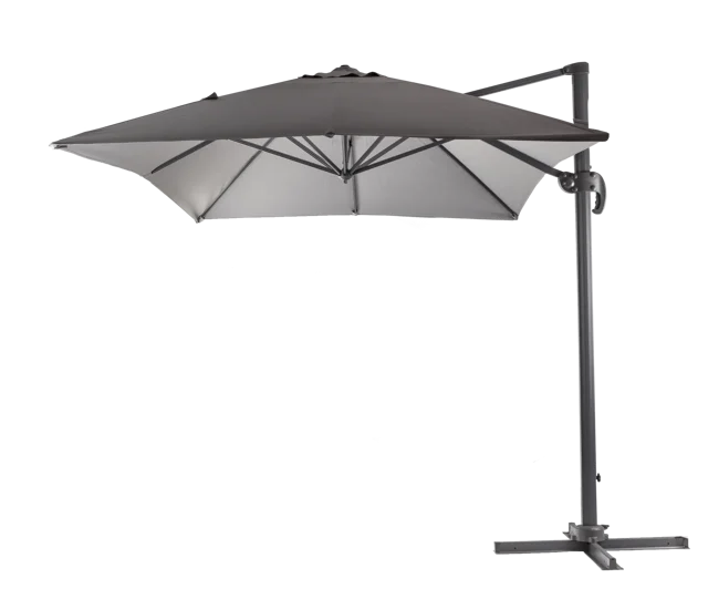 Parasol ogrodowy Roma 300x300x300 cm antracytowy