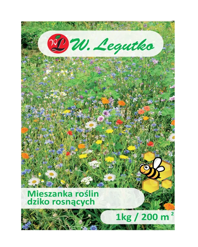 Nasiona roślin dziko rosnących 1kg / 200 m2 W.Legutko