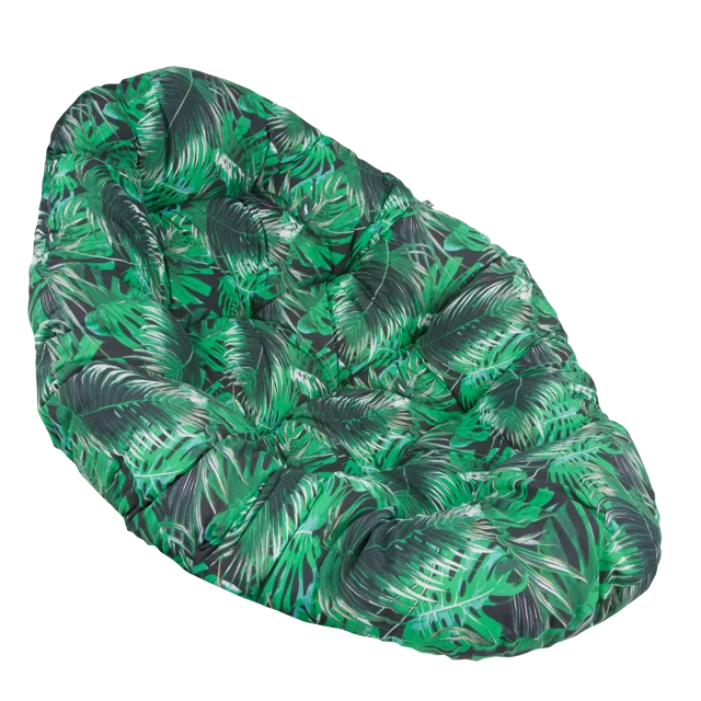 Poduszka na fotel wiszący Oval 100 x 144 cm monstera Patio