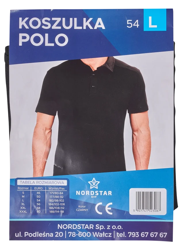 Koszulka Polo XXXL czarny JHK