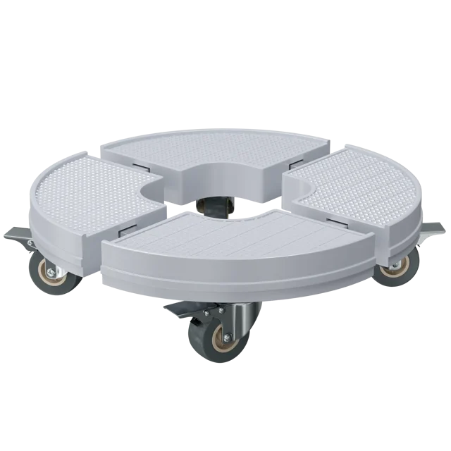 Podstawka śr.45 cm na kółkach szara Qvant