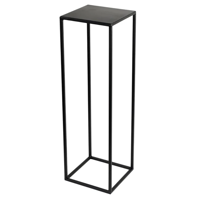 Kwietnik osłonka stojak Evron 19x19x62 cm czarny metalowy loft