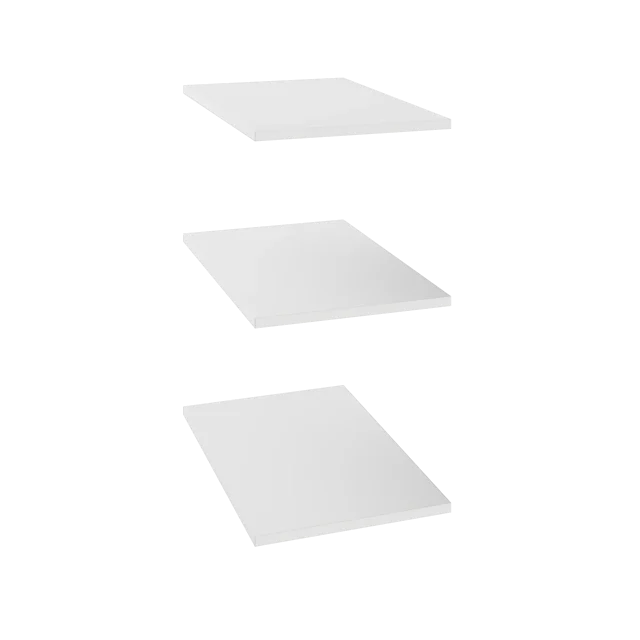 Półka prosta do korpusu 37.6 cm głębokość 45 cm białe 3 szt.