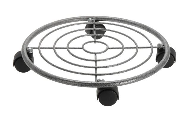 Podstawka śr.35cm na kółkach metalowa antracytowa