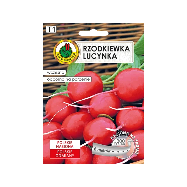 Rzodkiewka Lucynka nasiona na taśmie Pnos