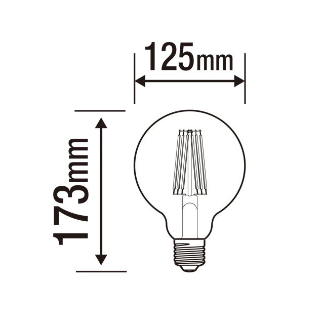 Żarówka dekoracyjna LED E27 7, 8 W 1055 lm Lexman