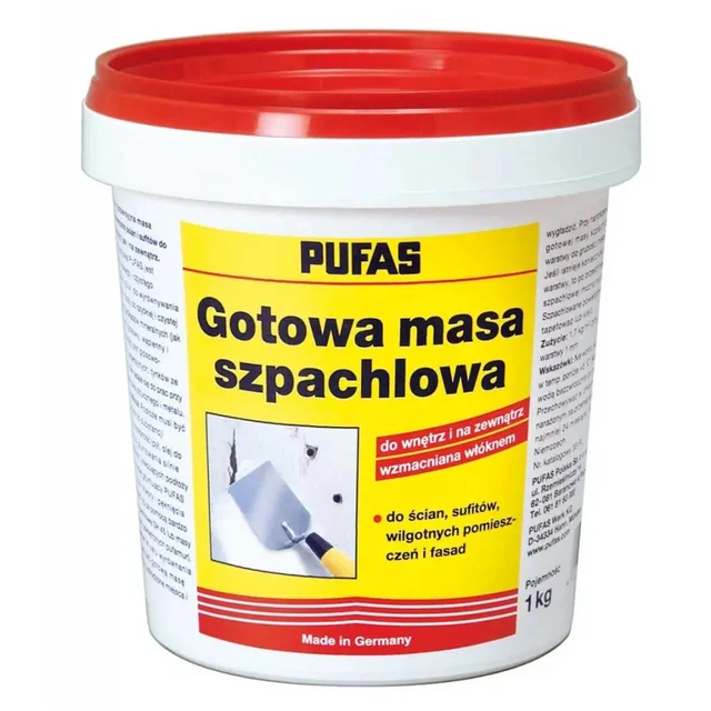 Masa szpachlowa GOTOWA 1 kg PUFAS