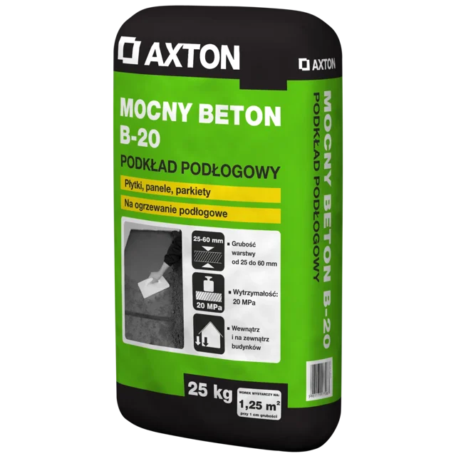 Zaprawa betonowa Mocny Beton B-20 25 kg Axton