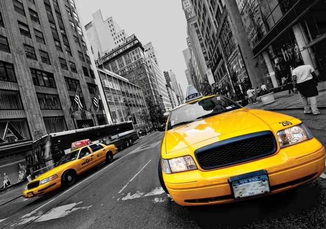 Fototapeta Żółte Taxi NY 416 x 254 cm