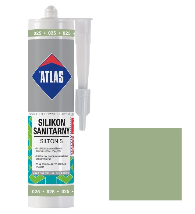 Silikon sanitarny  025 280 ml Jasny zielony Atlas