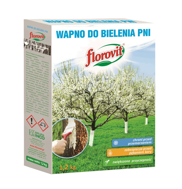 Wapno ogrodnicze do bielenia 1.2kg Florovit