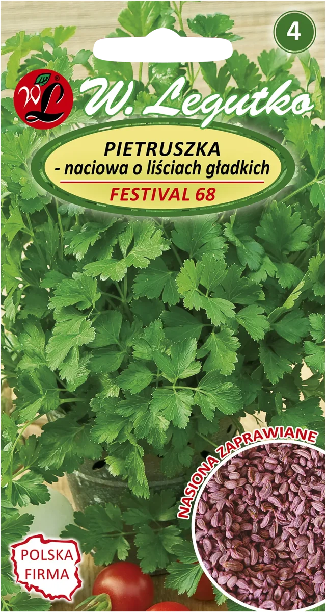 Pietruszka naciowa 'Festival 68' nasiona zaprawiane 5g W. Legutko