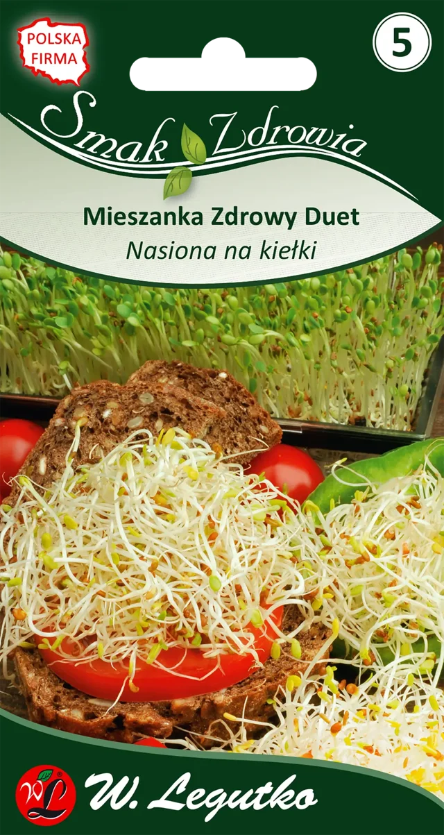 Mieszanka Zdrowy duet nasiona na kiełki 20g W. Legutko