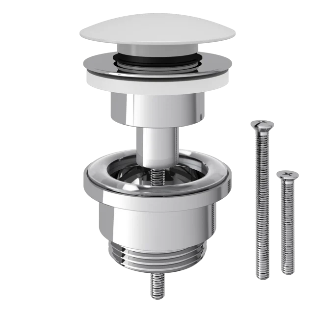 Korek spustowy ADJUSTABLE KLIK-KLAK regulowany biały EQUATION