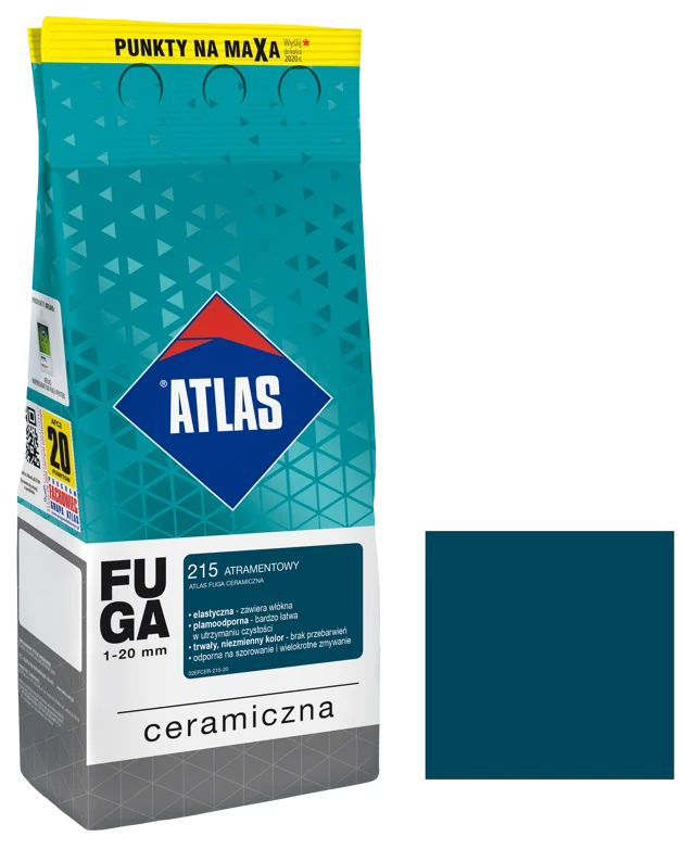 Fuga ceramiczna 215 atramentowy 2 kg Atlas