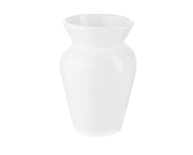 Wazon ceramiczny Baryłka wys. 20 cm biały